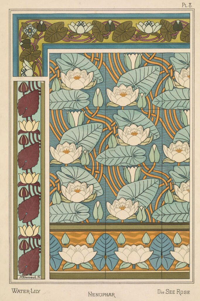 Plate from La plante et ses applications ornementales 1896 by Eugène Grasset